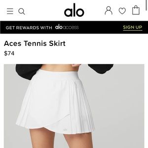 NWT - Aces tennis skirt